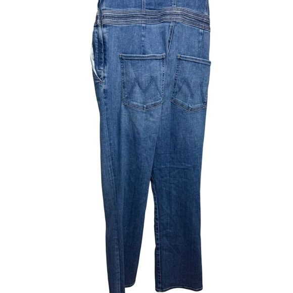 MOTHER The Halter Hustler Ankle Denim One-Piece Jumpsuit Sz. 34 - Picture 4 of 6